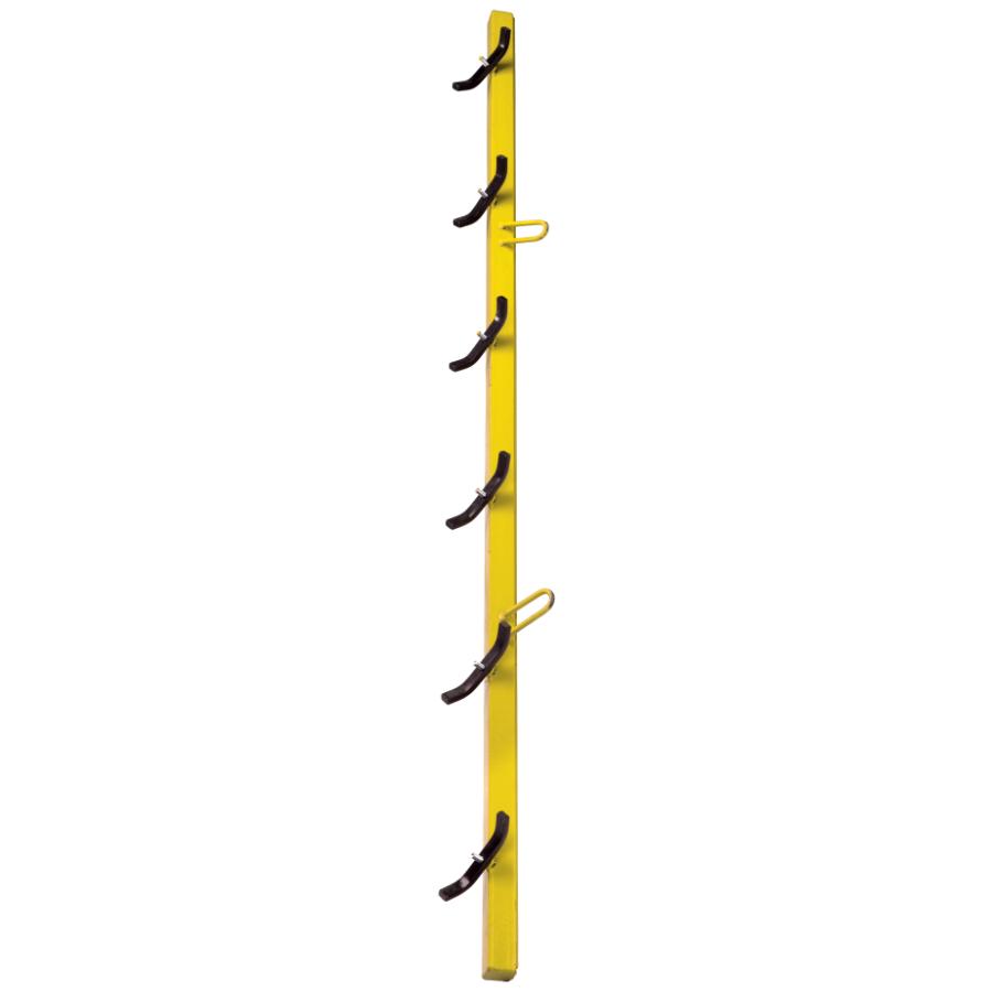 Hegnstrammer, 1,6 m, gul metal, 5 strammeskruer