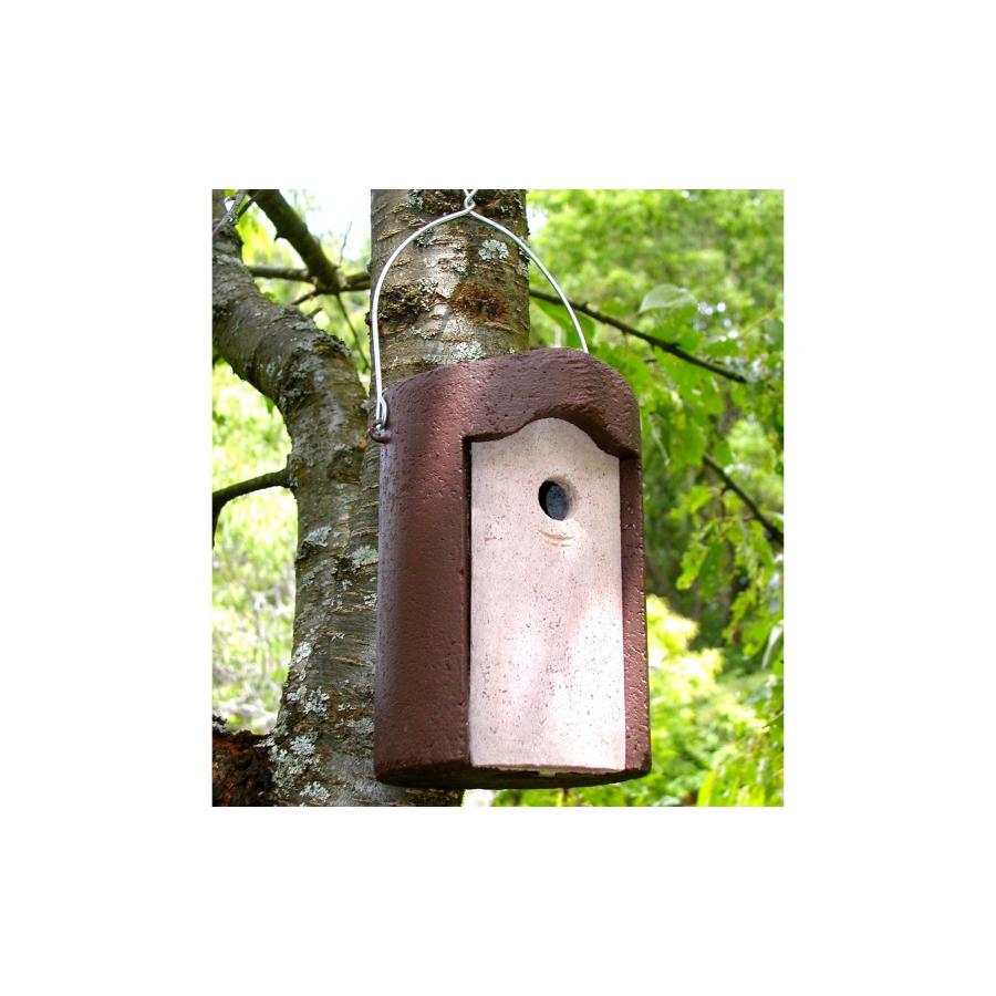 Fuglekasse, 1B, træbeton, indgangshul: Ø 26 mm