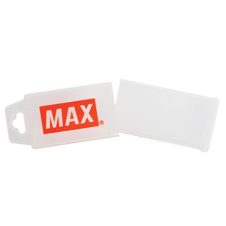 MAX, opbevaringsæske til hæfteklammer/clips,  klar plast
