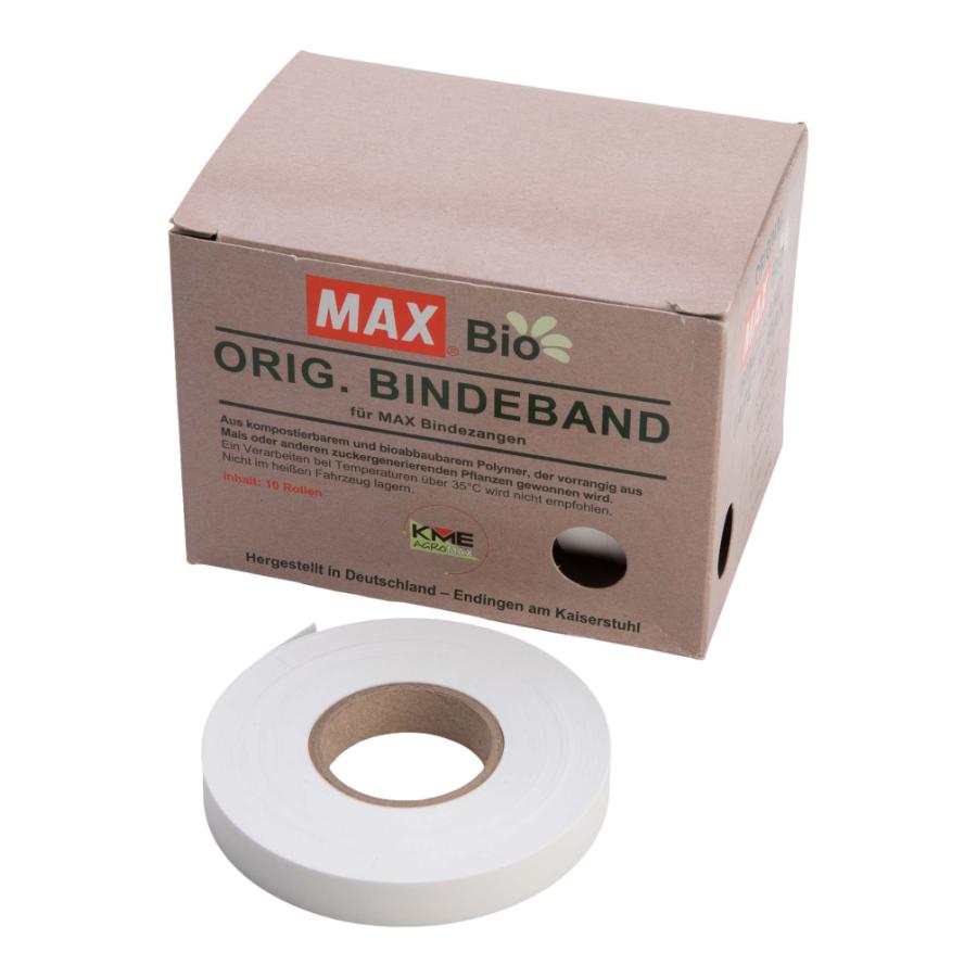 MAX, mærkebånd, BIO, 0,10 mm, 40 m/rulle, 10 ruller, hvid