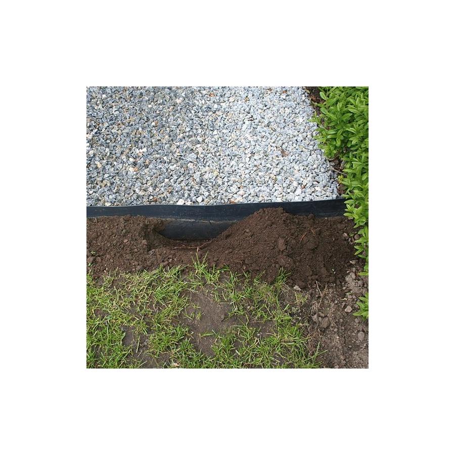 Kantplade, til græsplæne, 25 m/rl, H: 15 cm, pris pr. rulle